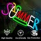 Summer Neon Surf Wave Sign – USB Powered Tropical LED Wall Decor for Bar, Game Room & Living Room